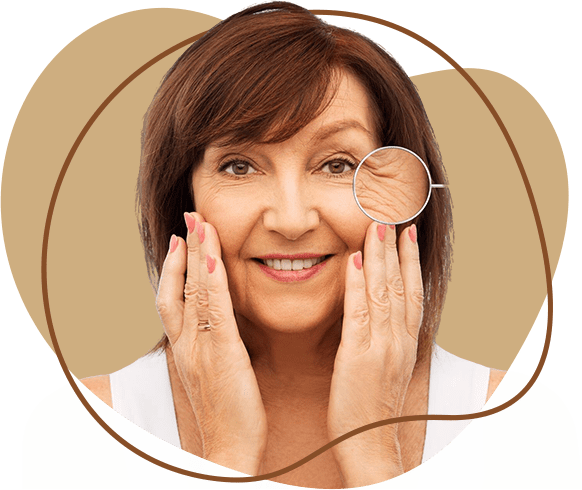 Under eye wrinkle removal